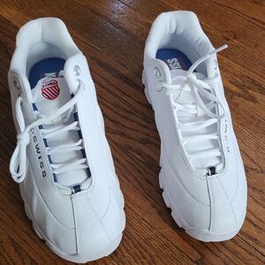 K-Swiss Men's White Athletic Shoes